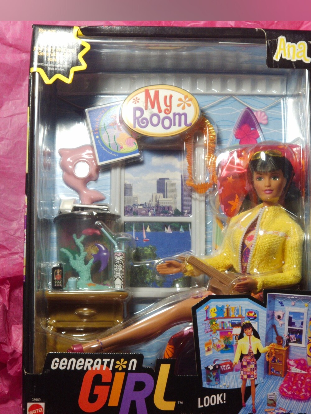 MIB Vintage 1999 Barbie Generation Girl "Ana" My Room Doll Set Mattel #28989